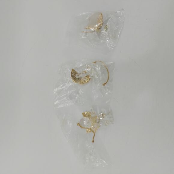Vtg Set of 3 Cherub Violin Clear Acrylic Christmas Ornaments - Picture 14 of 15
